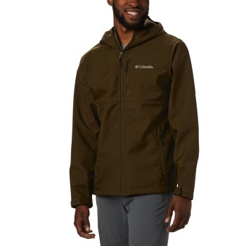 Columbia Ascender Hooded Softshell, Chamarras Verde Oliva Para Hombre | 832149-GYO